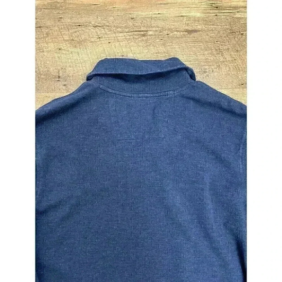 Mizzen + Main Fairway Shawl Collar Sweater Pullover Navy Blue Men's L - Picture 9 of 10